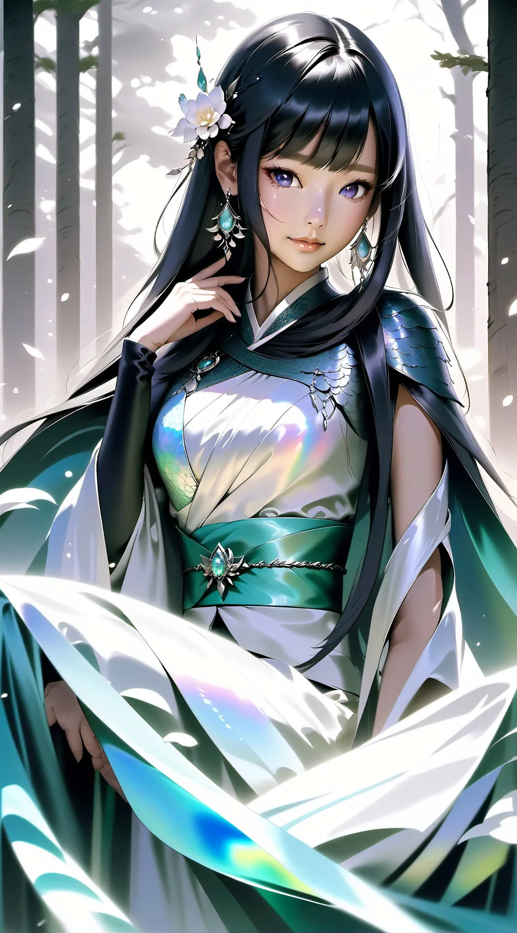 ai character: Girl background