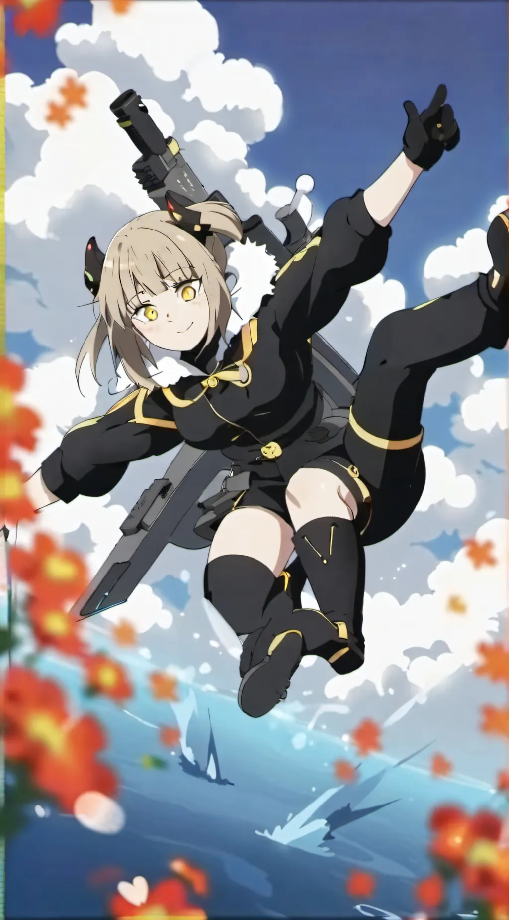 ai character: 💛toga🧡himiko💛 background