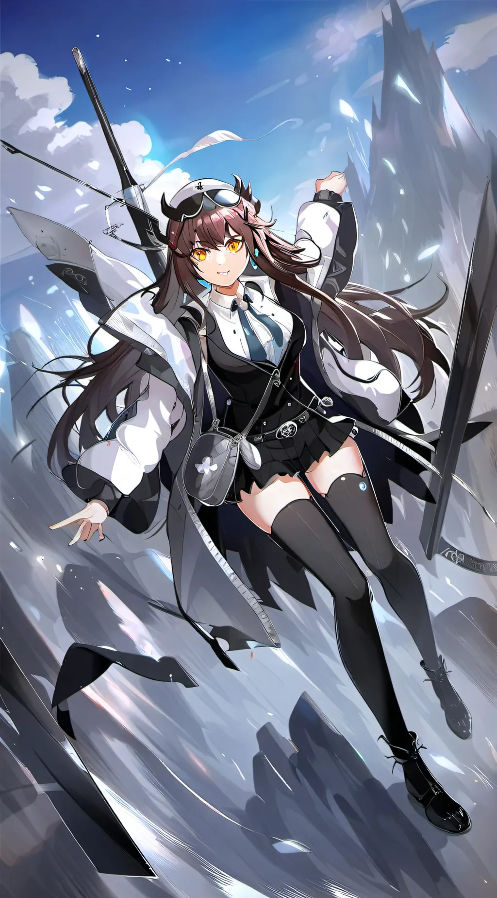 ai character: Startend background