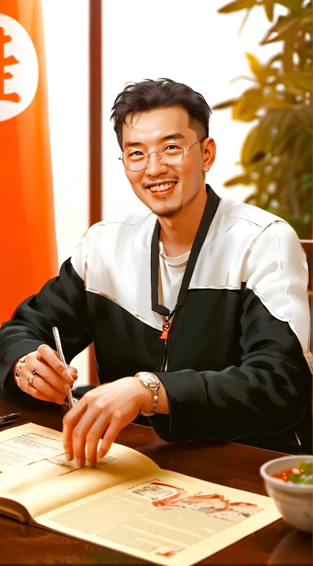 ai character: Akira Toriyama background