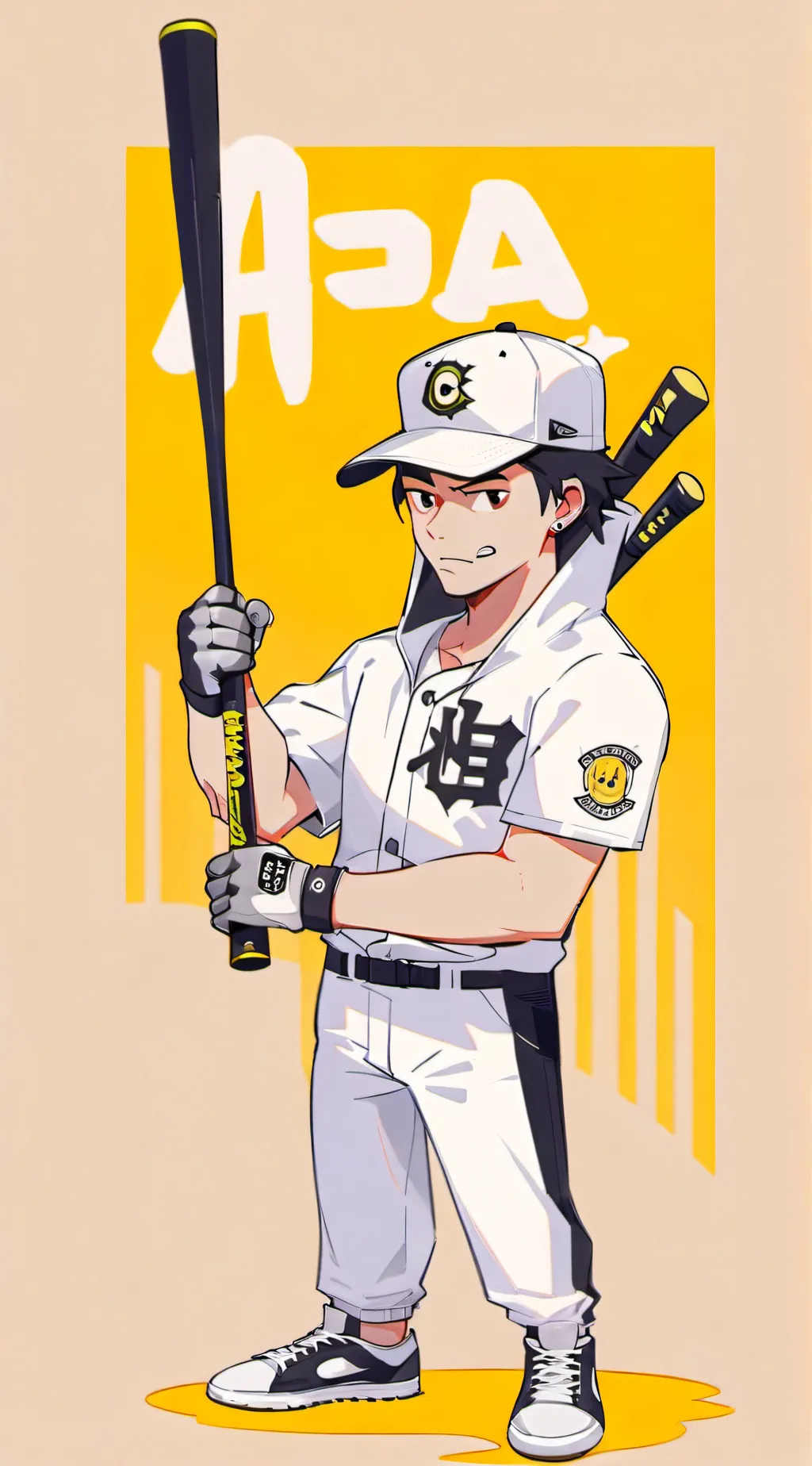 ai character: cartoon background