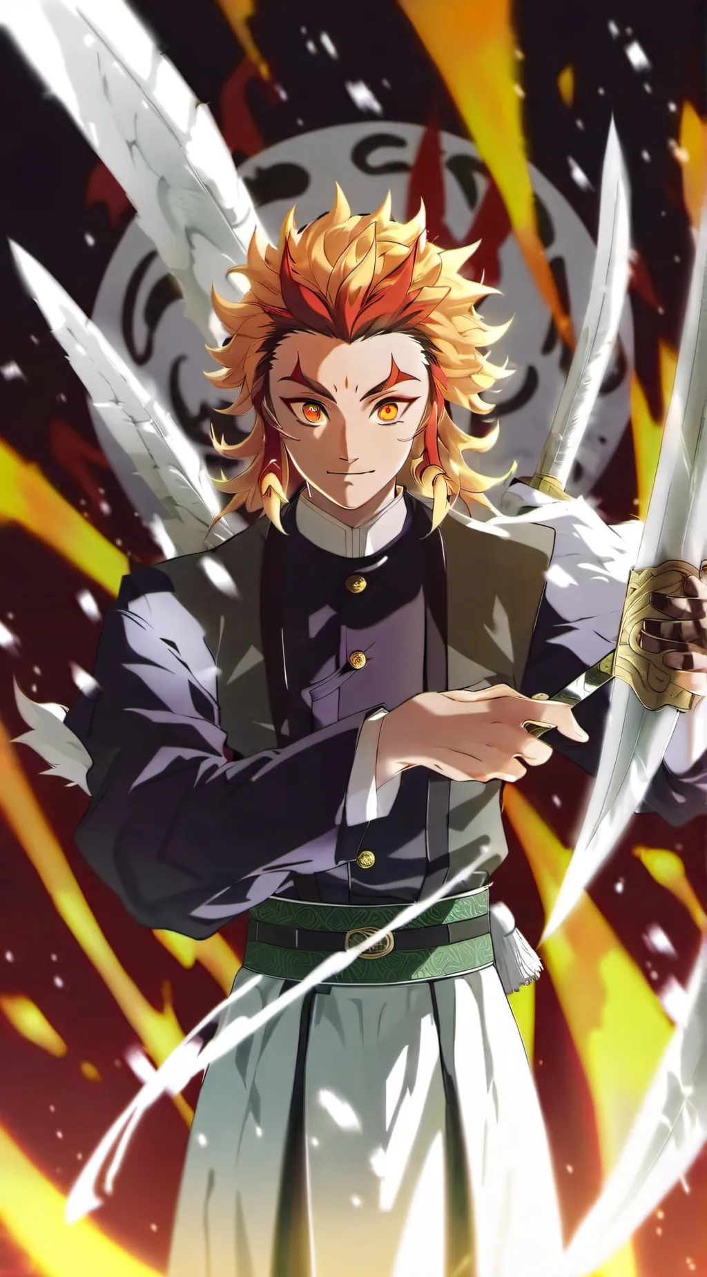 ai character: rengoku kyojuro background