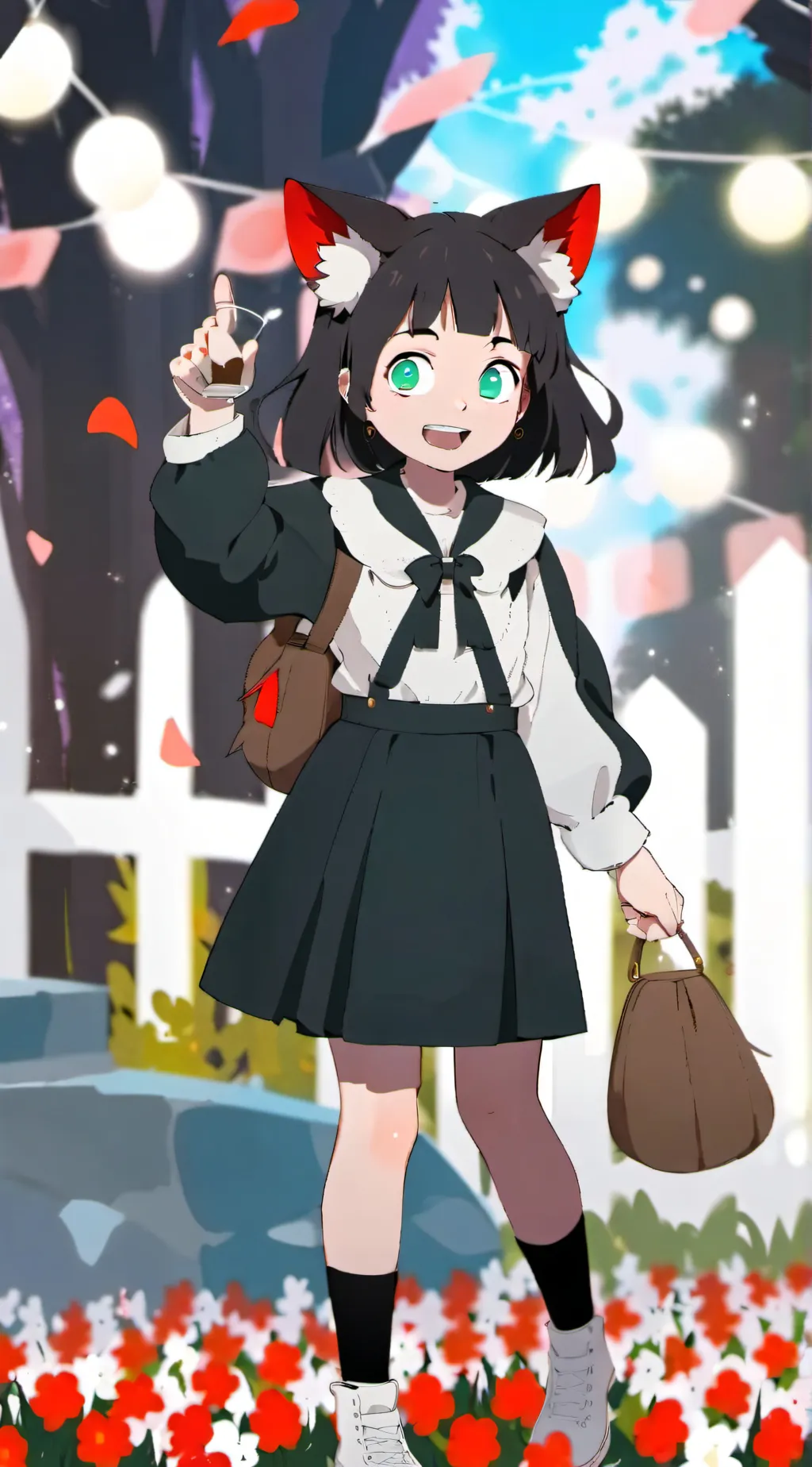 ai character: little girl  background