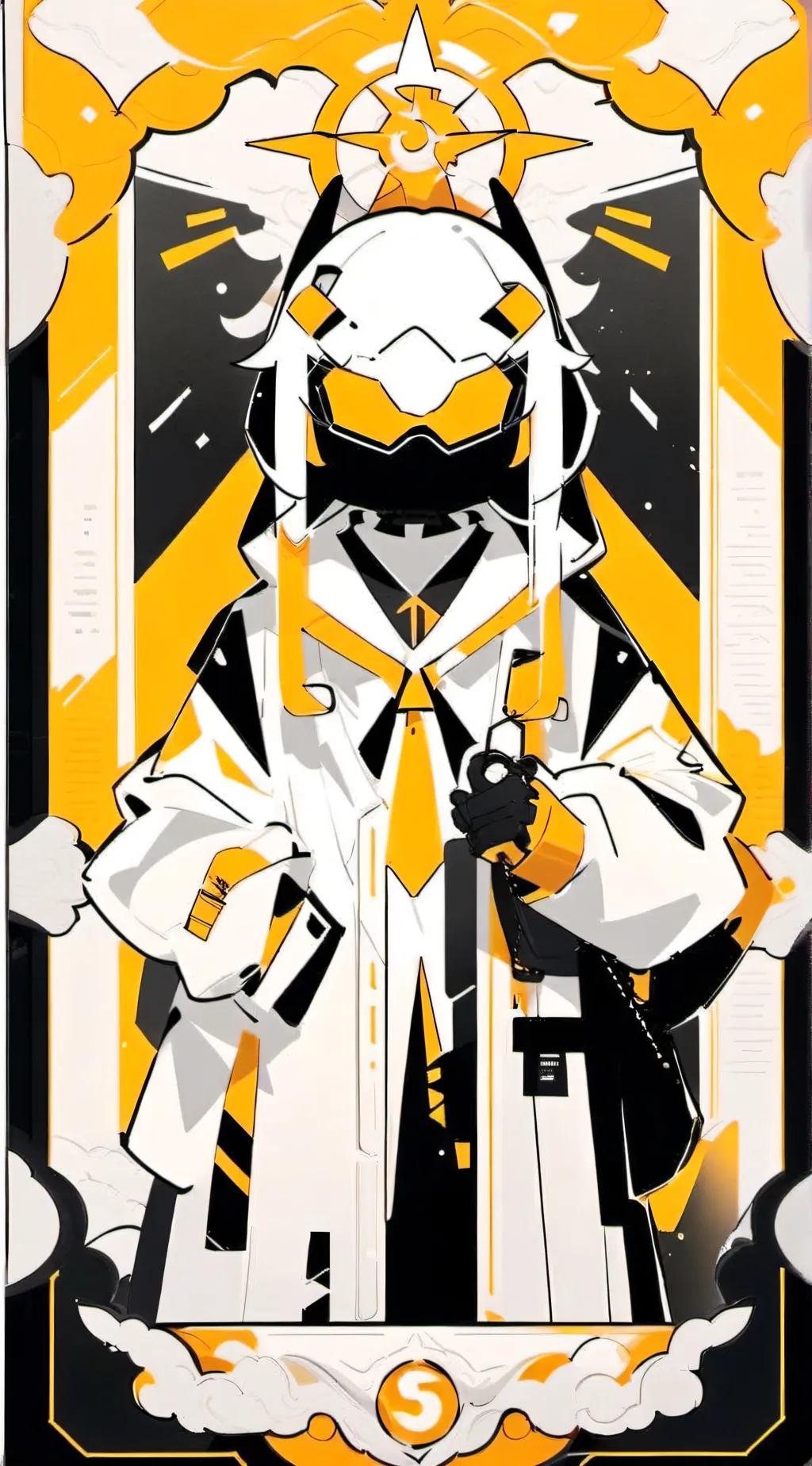 ai character: Miss triangle  background