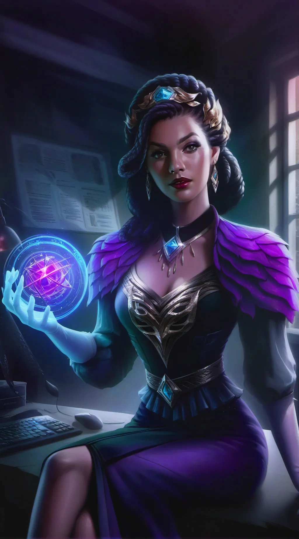 ai character: Perle  background