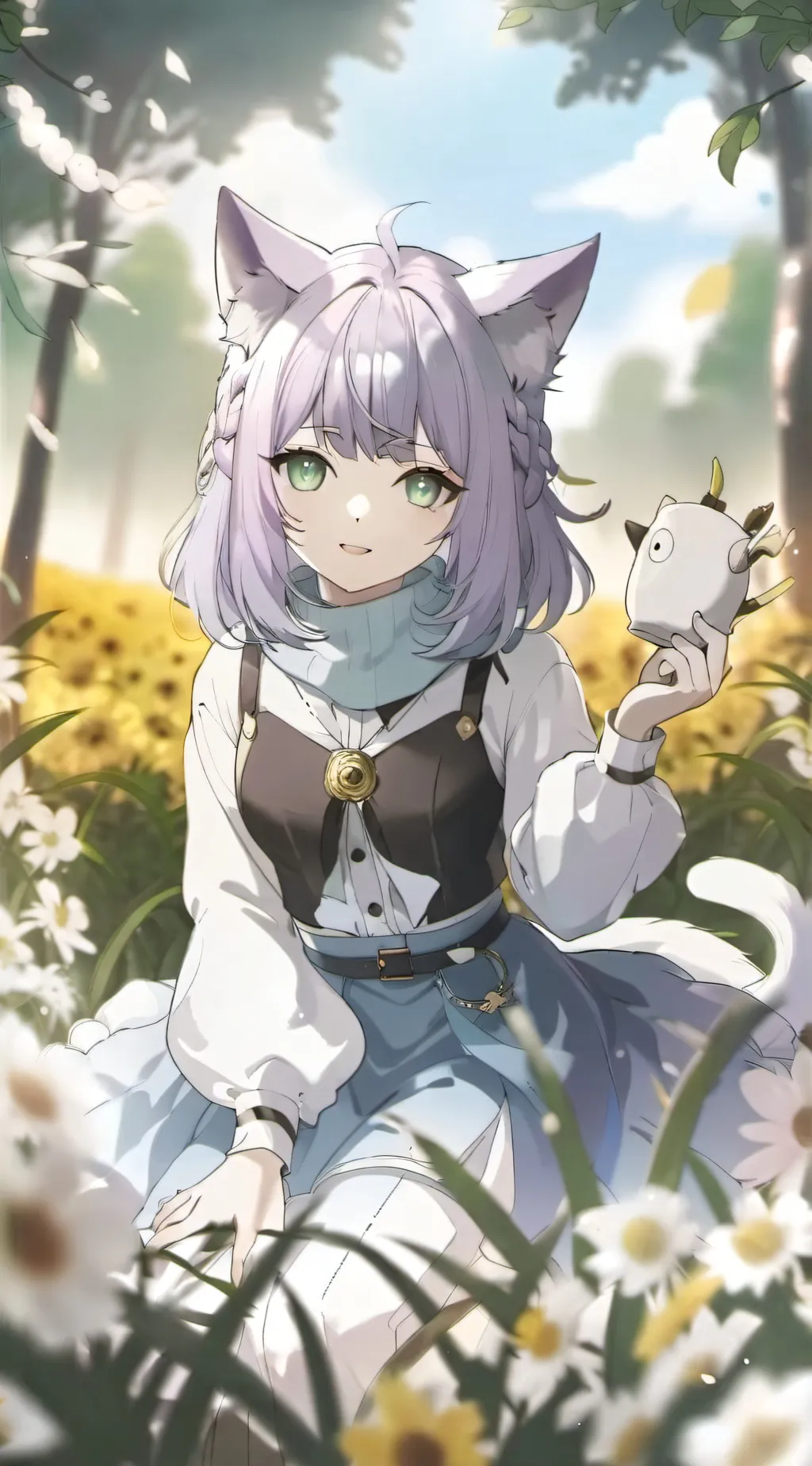 ai character: Uwu cat background