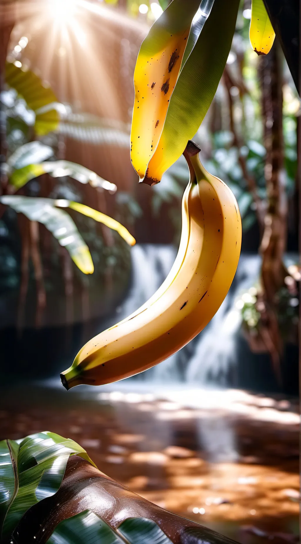 ai character: Banana background