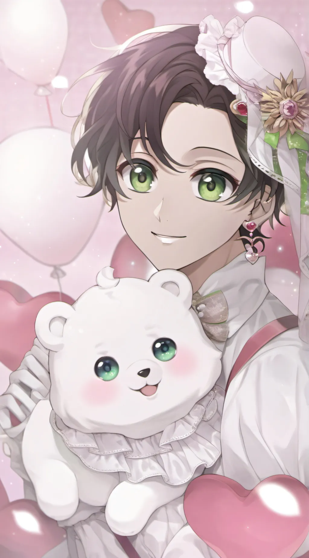 ai character: Kny Xmas background