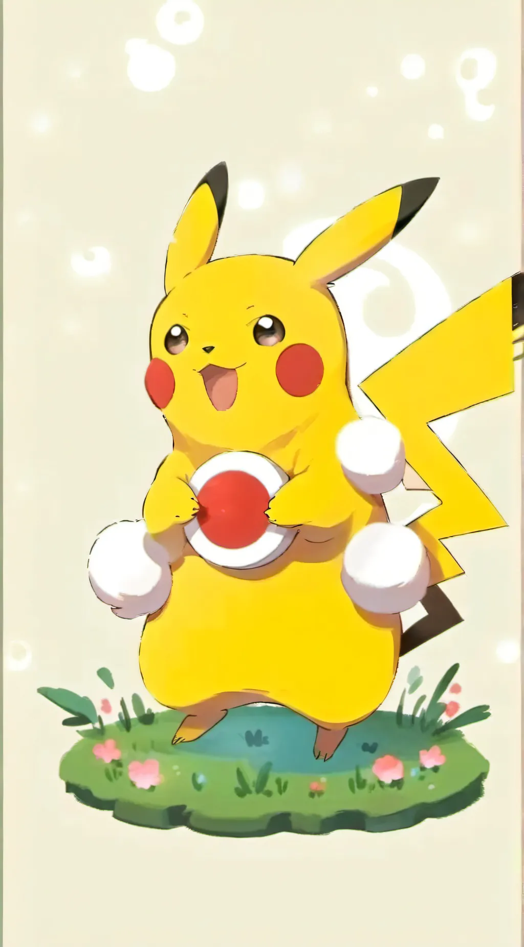 ai character: pikachu background