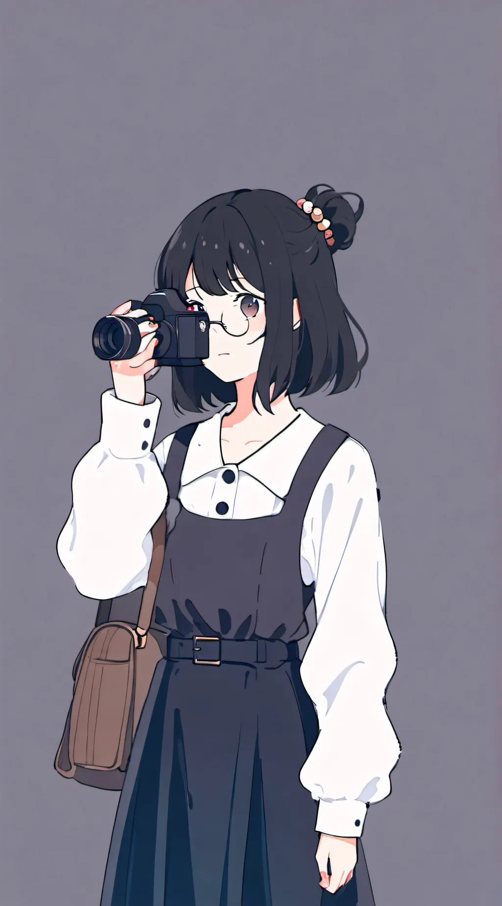 ai character: camerawoman background