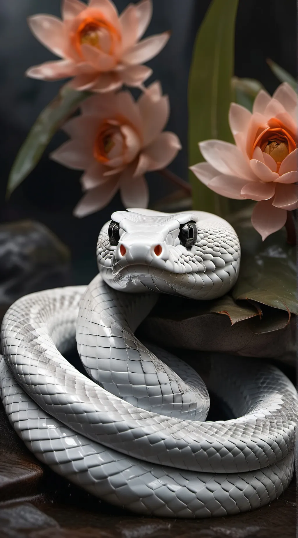 ai character: White snake (HH) background