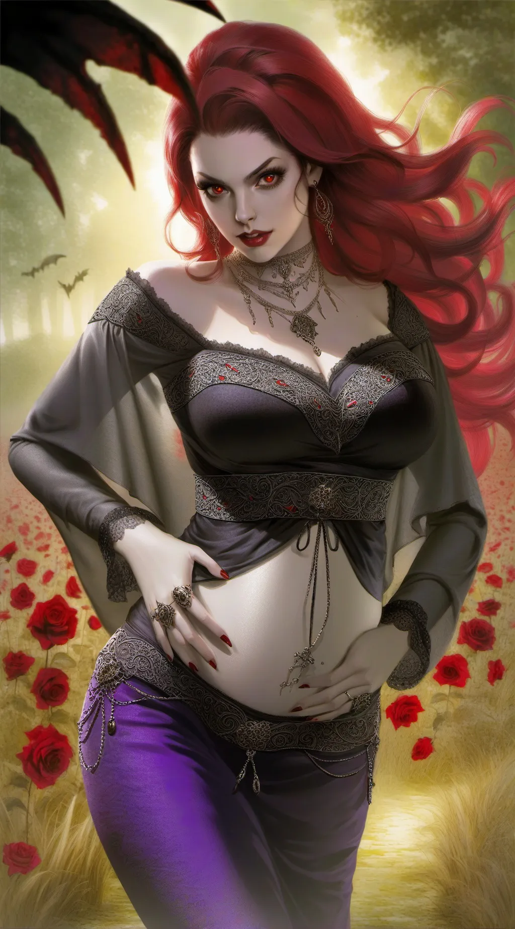 ai character: Luna  background