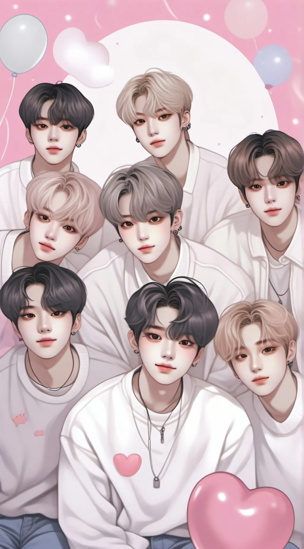 ai character: +~StrayKids~+ background