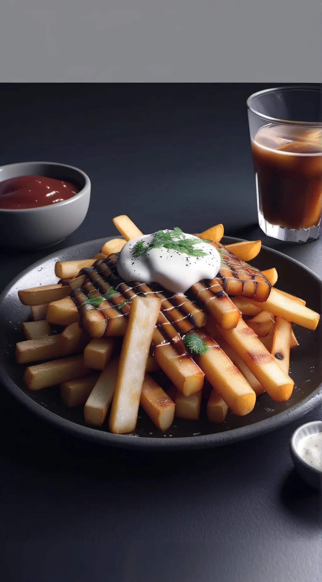 ai character: Fries background