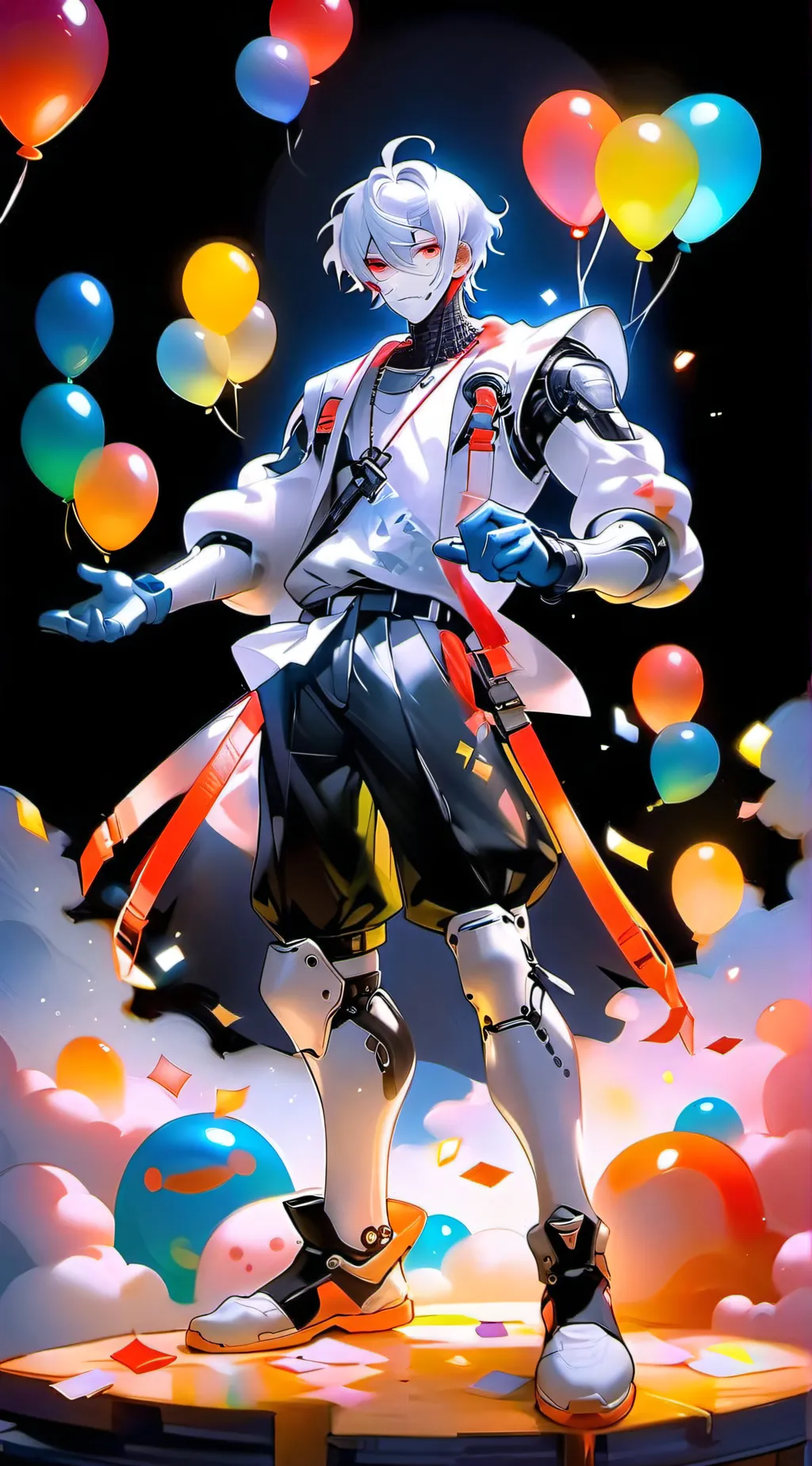 ai character: Parte!🎈🎈🎉 background