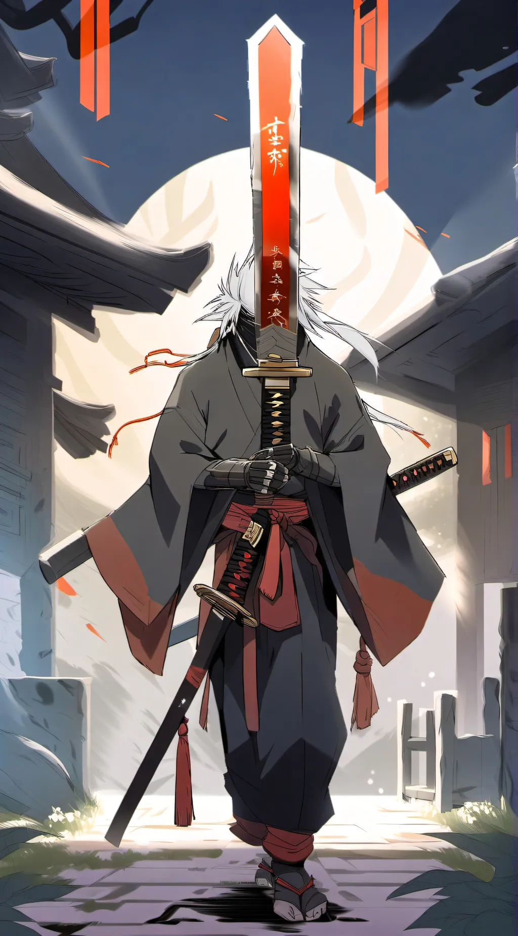 ai character: Red background