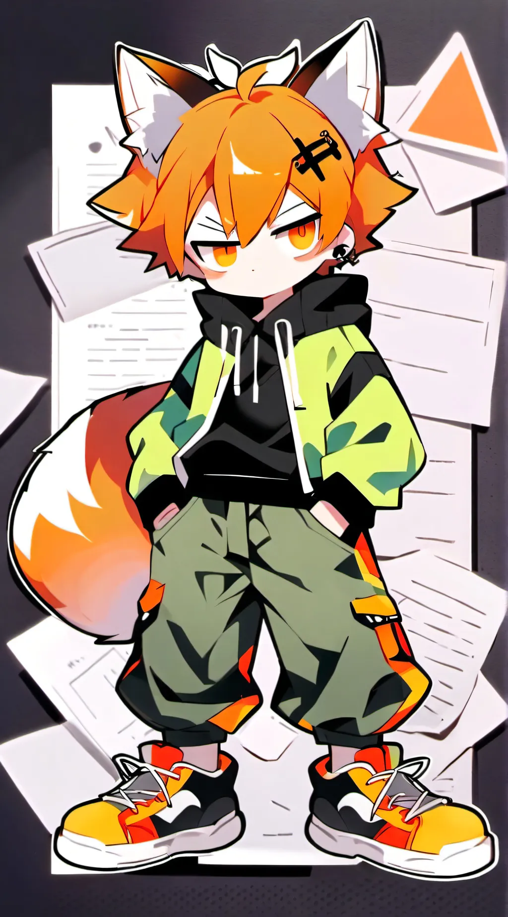 ai character: DS x my OC background