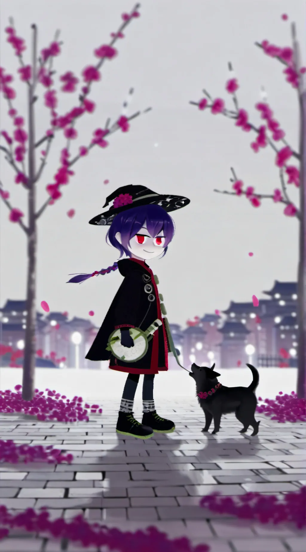 ai character: murder drones uzi background