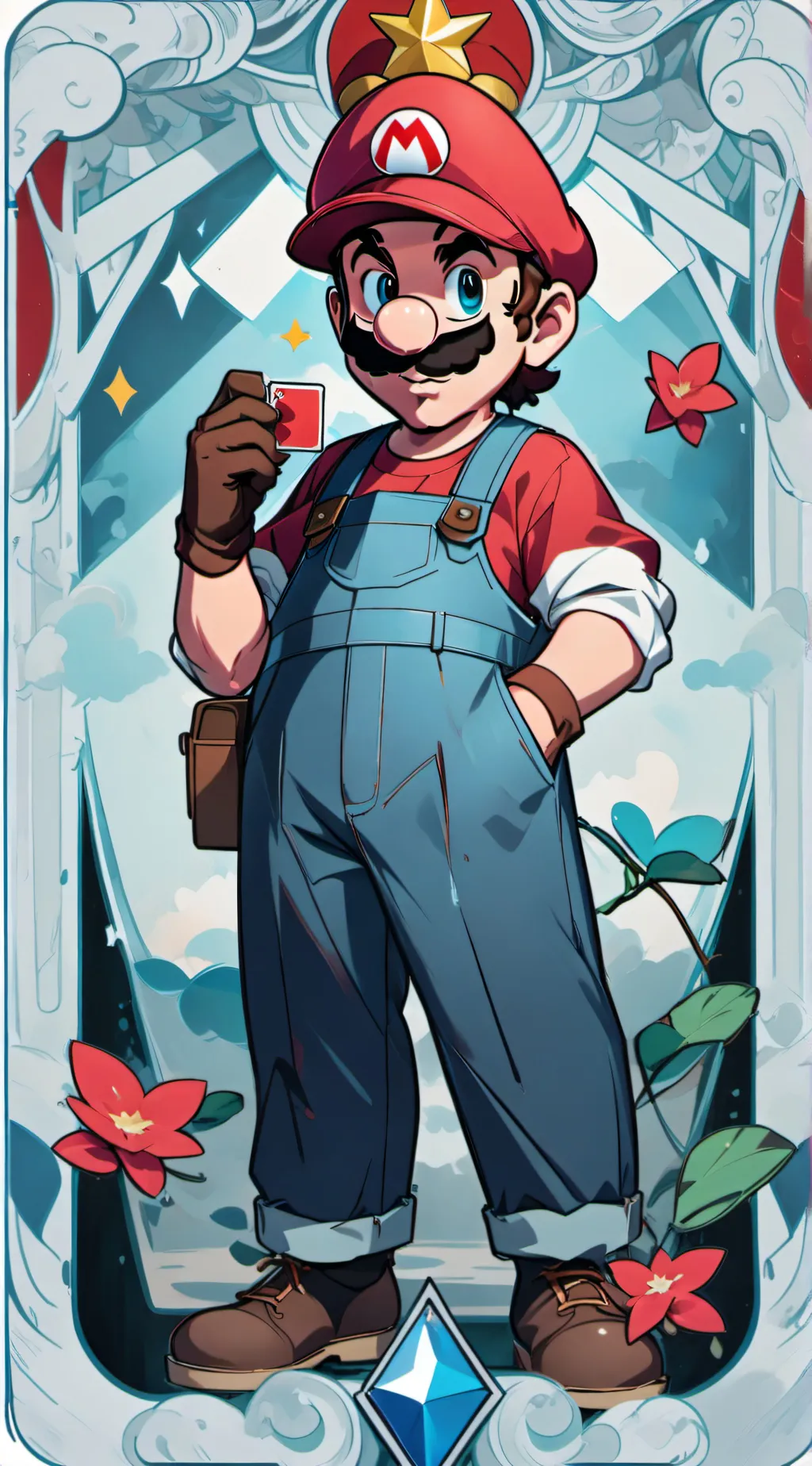 ai character: mario background