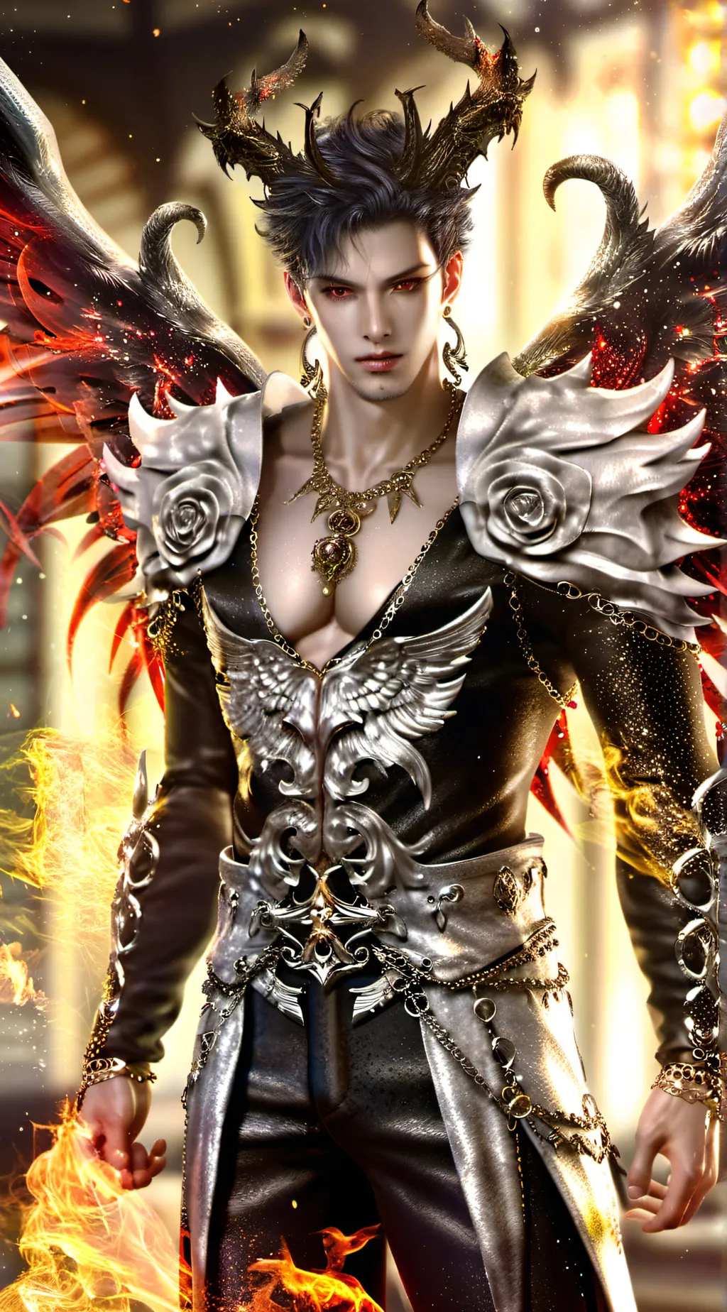 ai character: Lucifer background