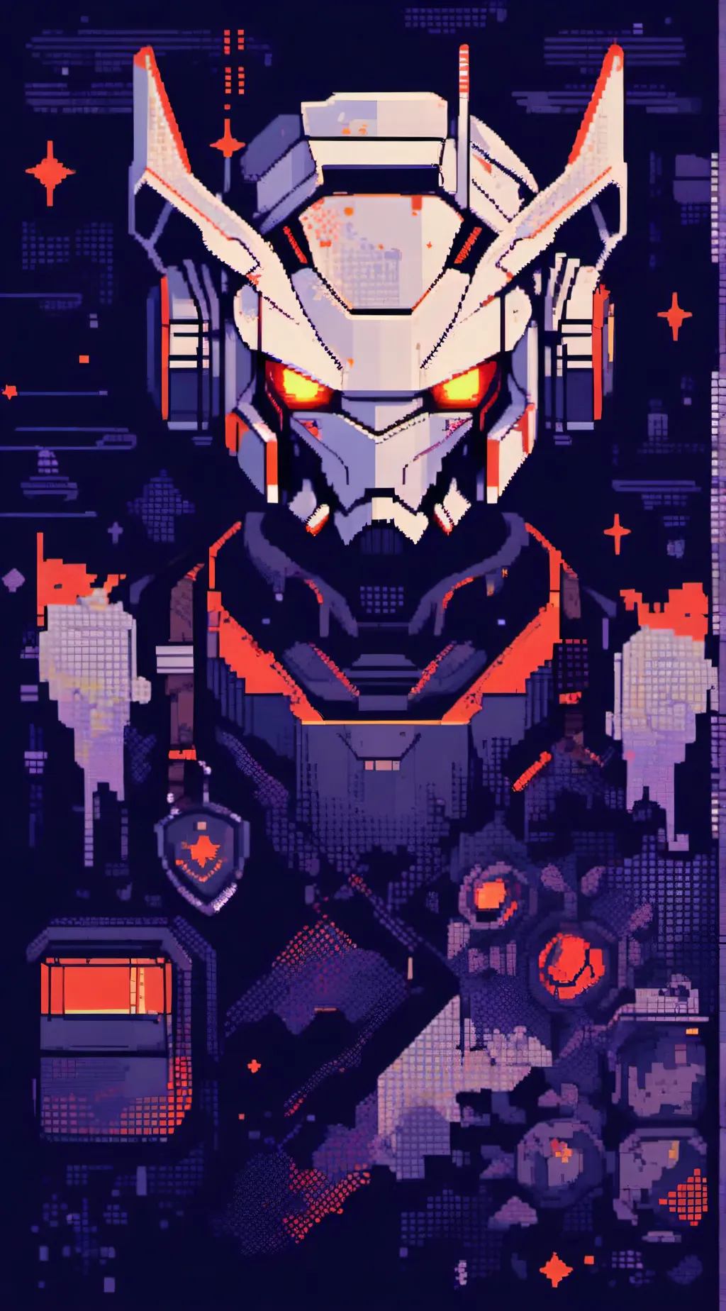 ai character: Josh the robot. background