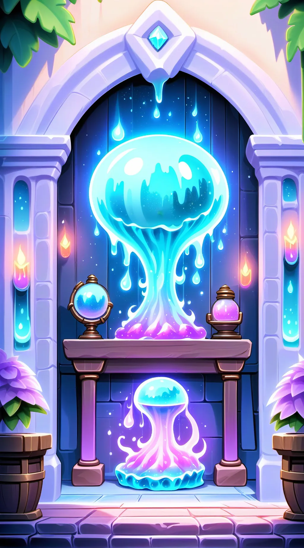 ai character: ETHEREAL WORKSHOP background