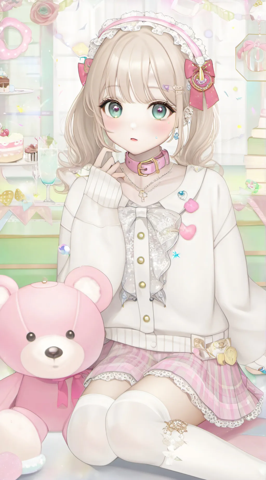 ai character: Feather🧸 background