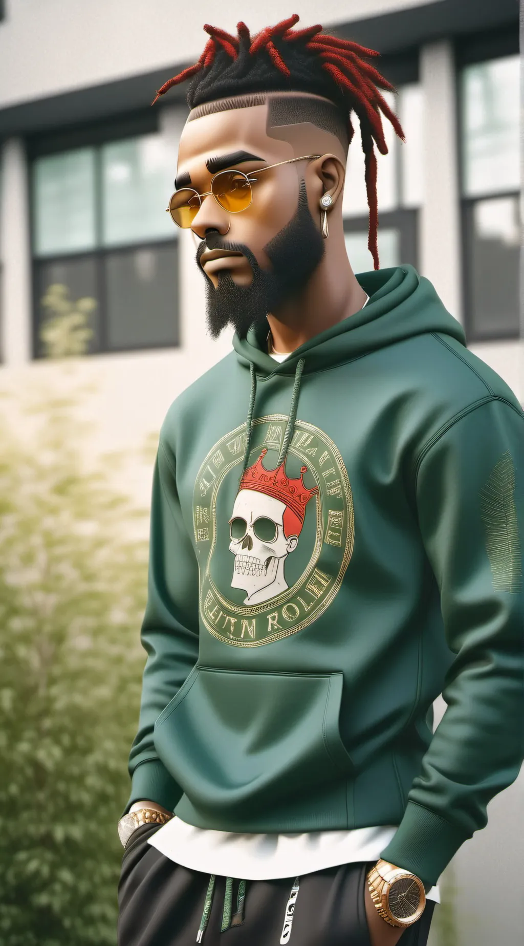 ai character: Riley  background