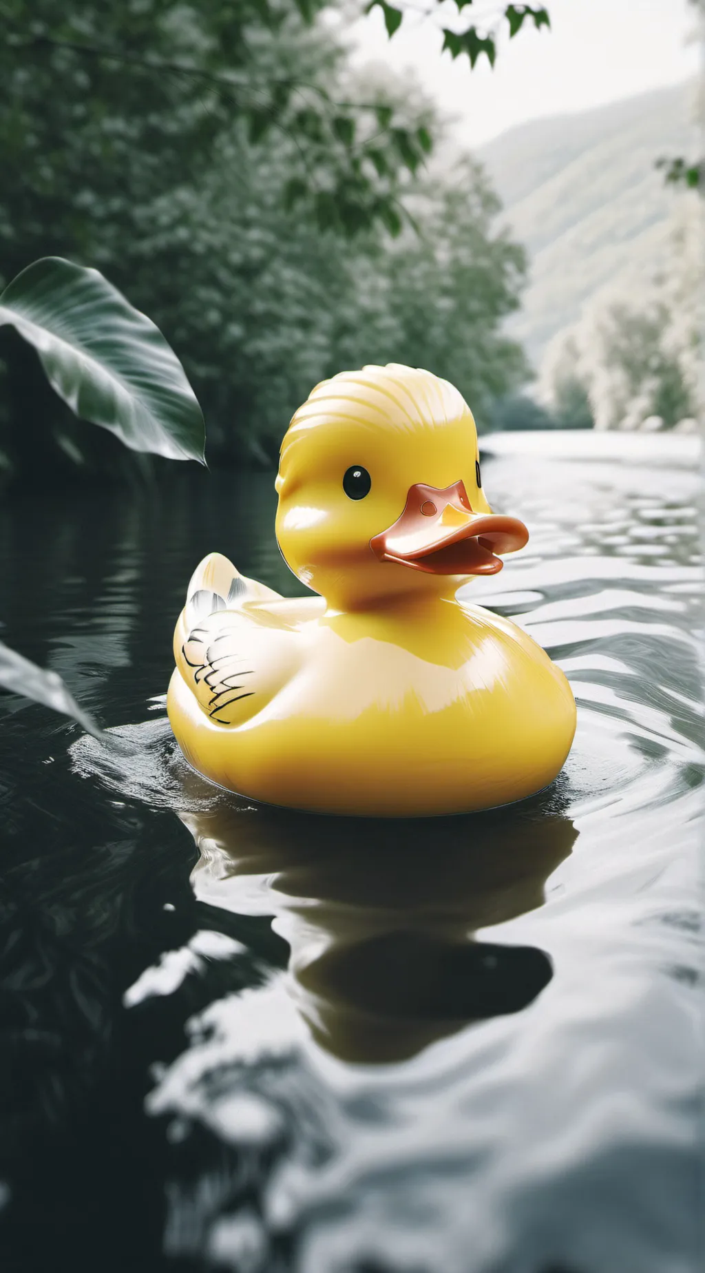 ai character: Rubber duck background