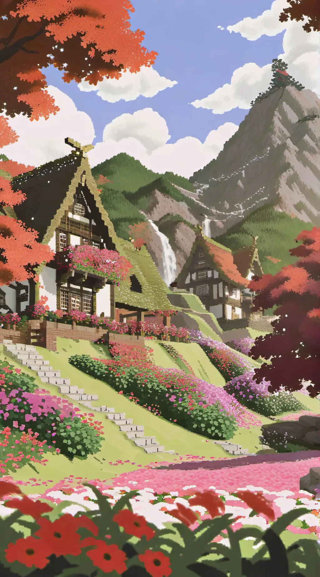 ai character: Minecraft  background