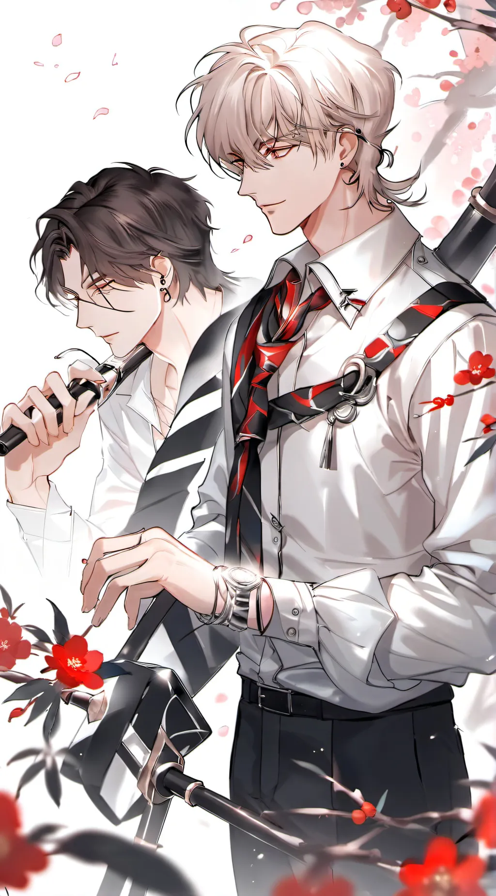 ai character: 2 Boys 1 Heart. background