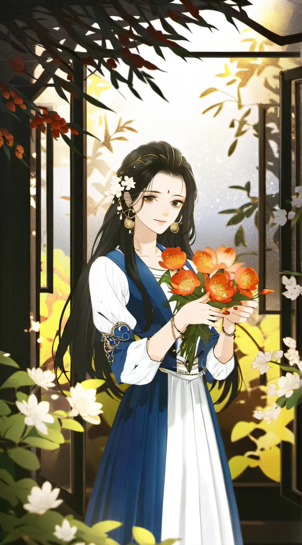 ai character: Haruhime  background