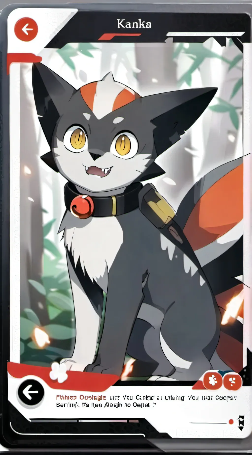 ai character: Litten background