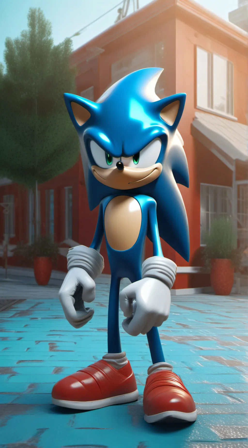 ai character: Sonic RP background