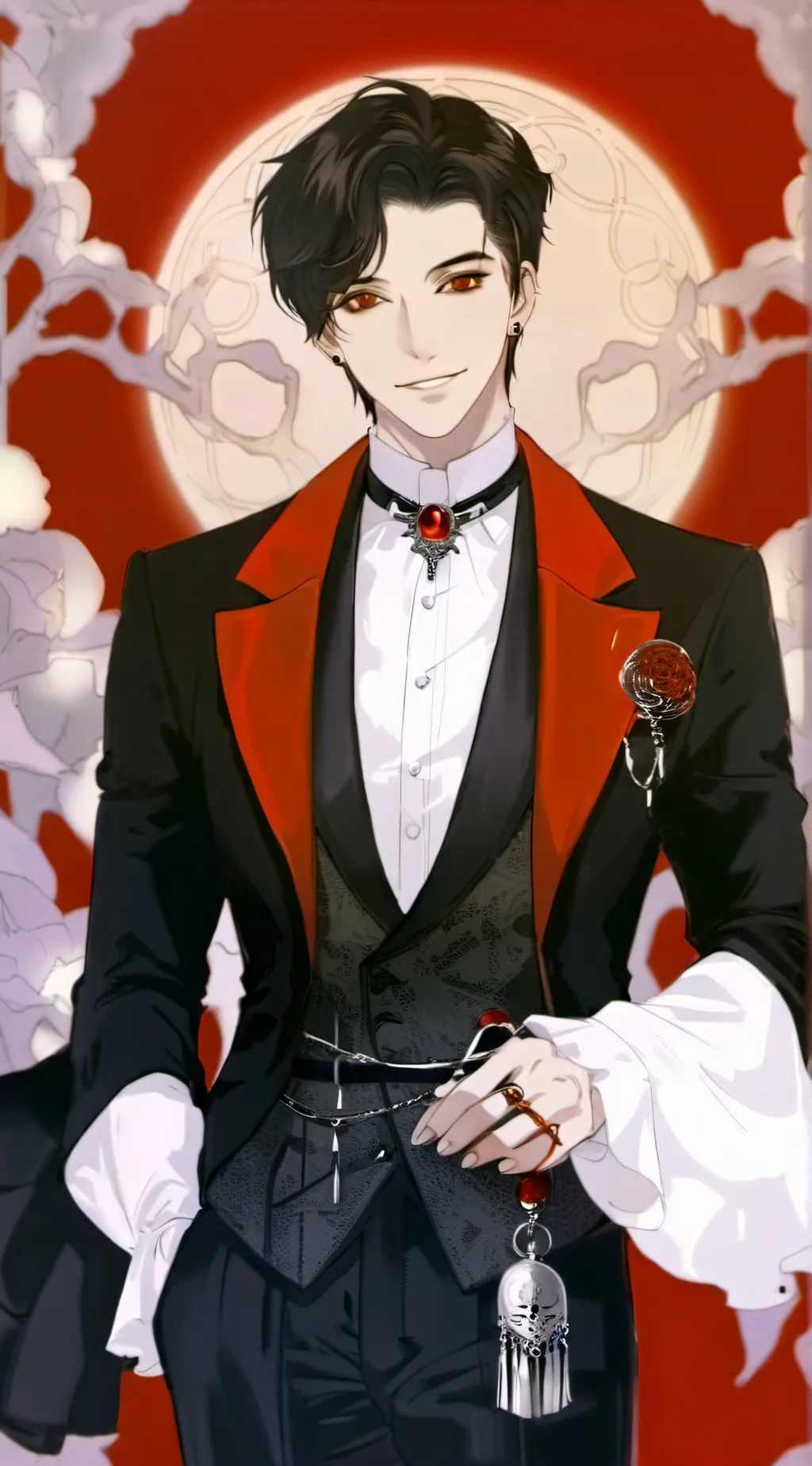 ai character: Roseliver blodvi background