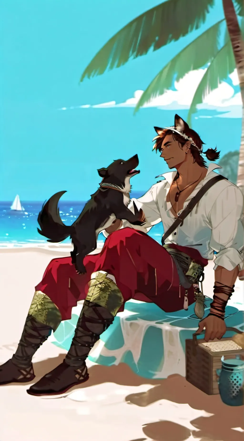 ai character: arrby meets moby background