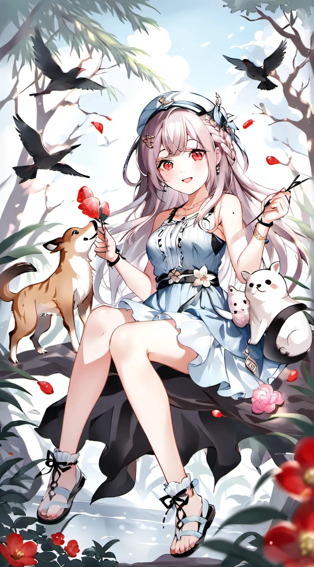 ai character: Luna background