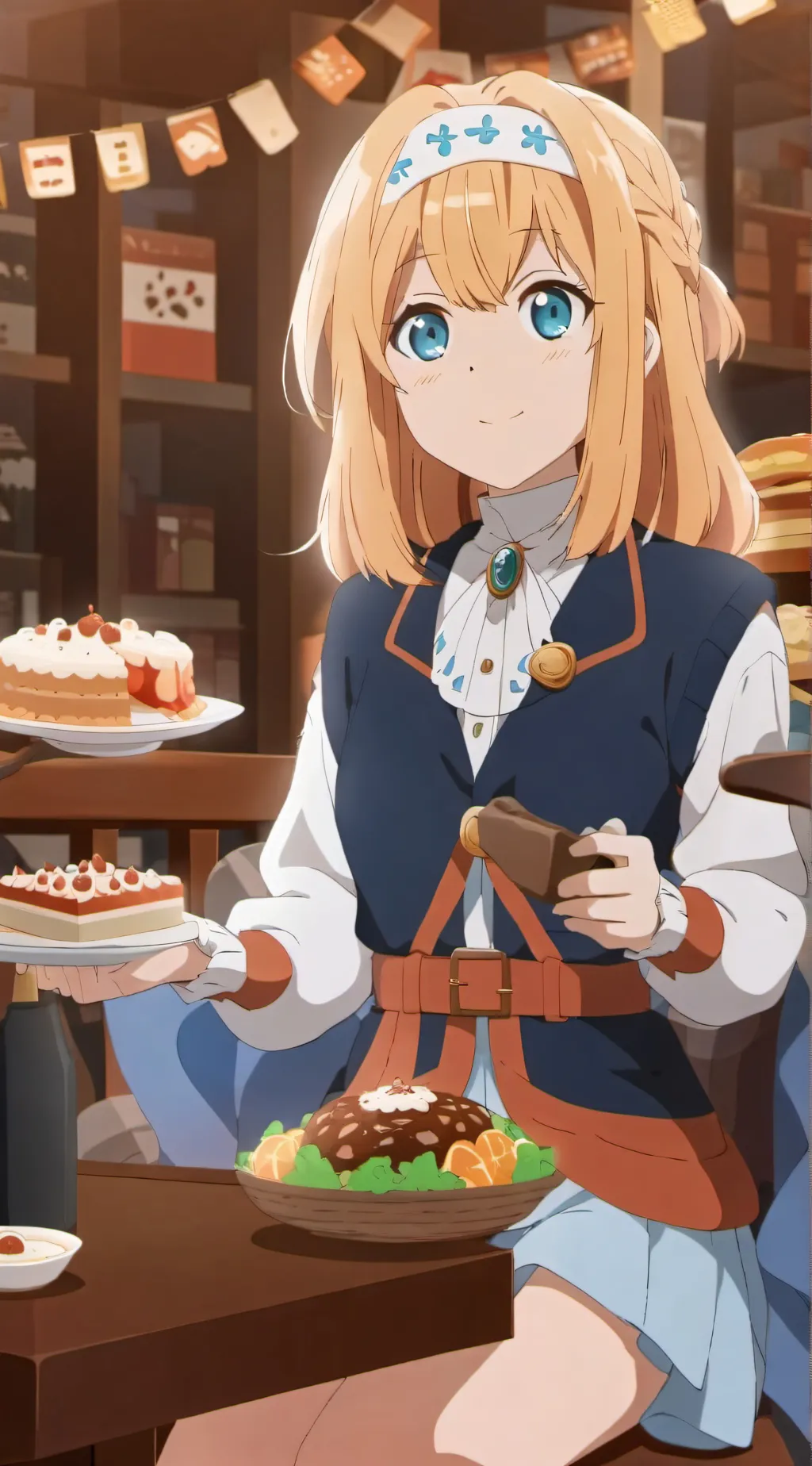 ai character: Pecorine Oaktree  background