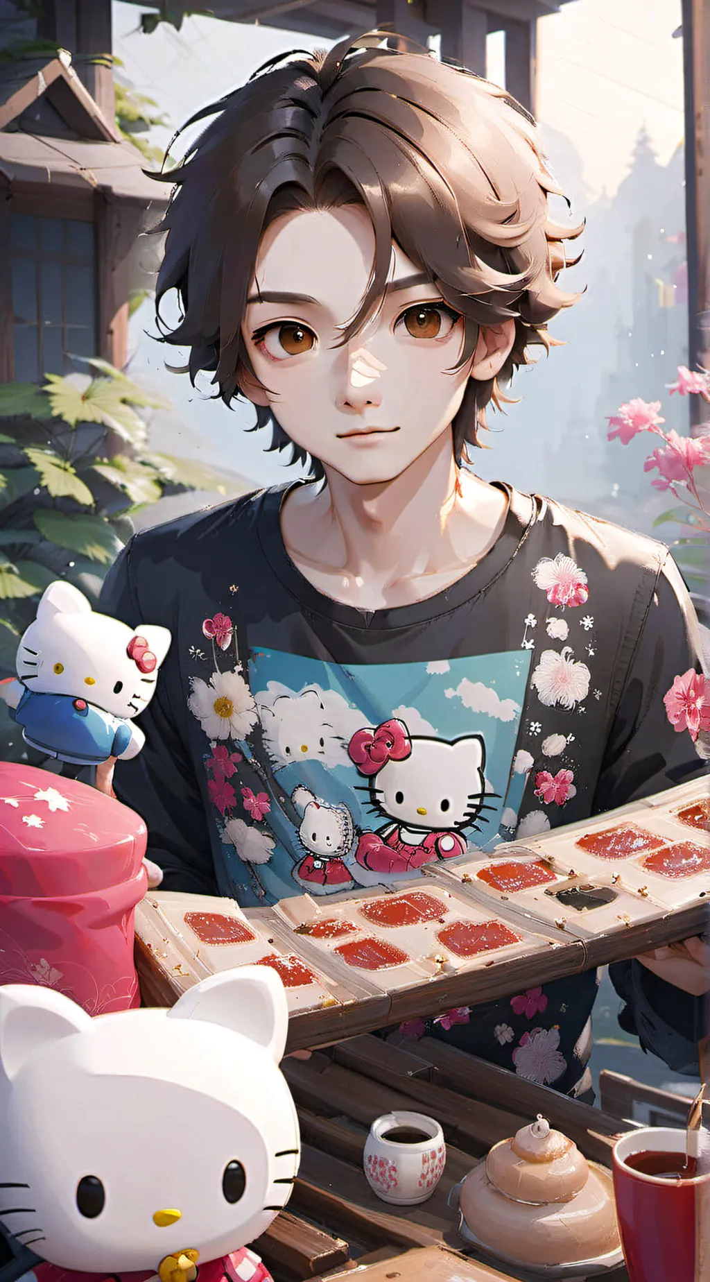 ai character: 🌸Noah🌸 background
