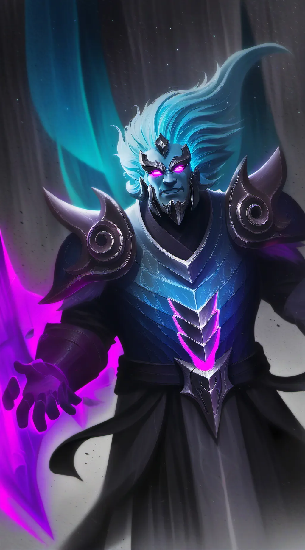 ai character: Purple danger ￼ background