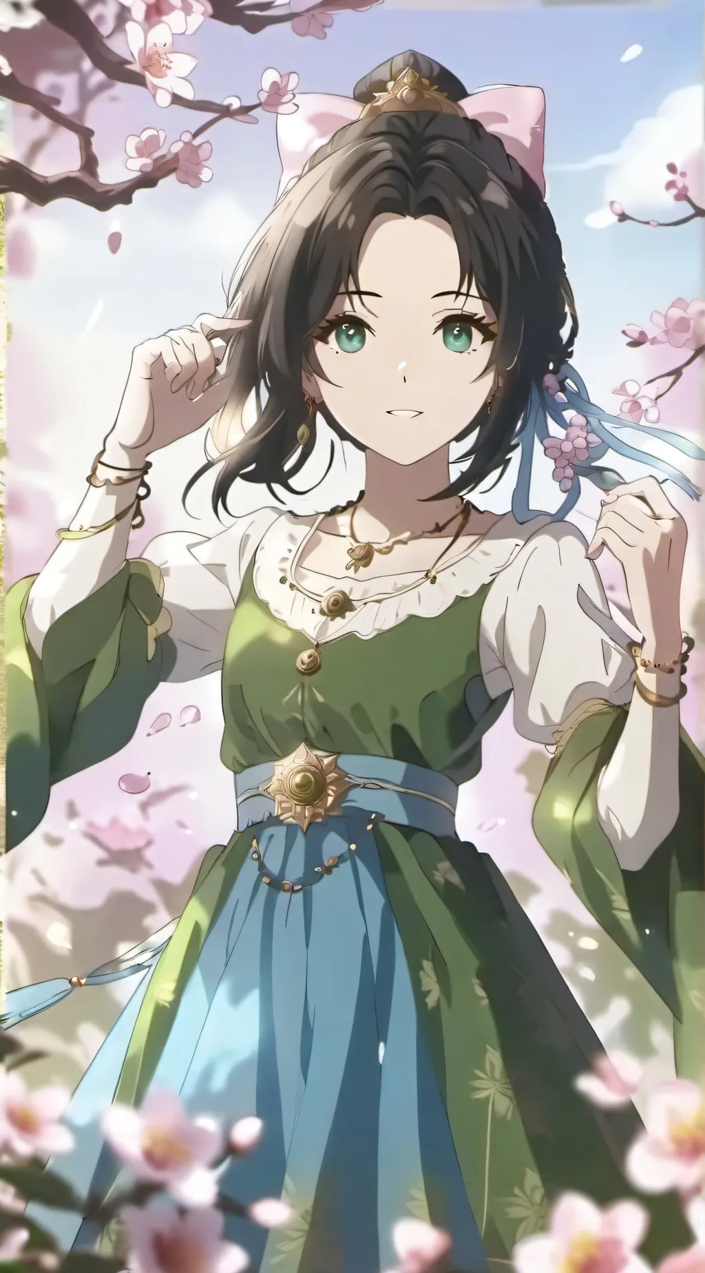 ai character: Rose background