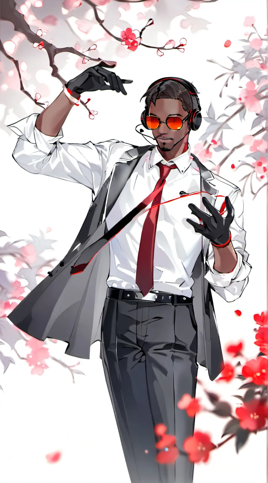 ai character: red speakerman  background