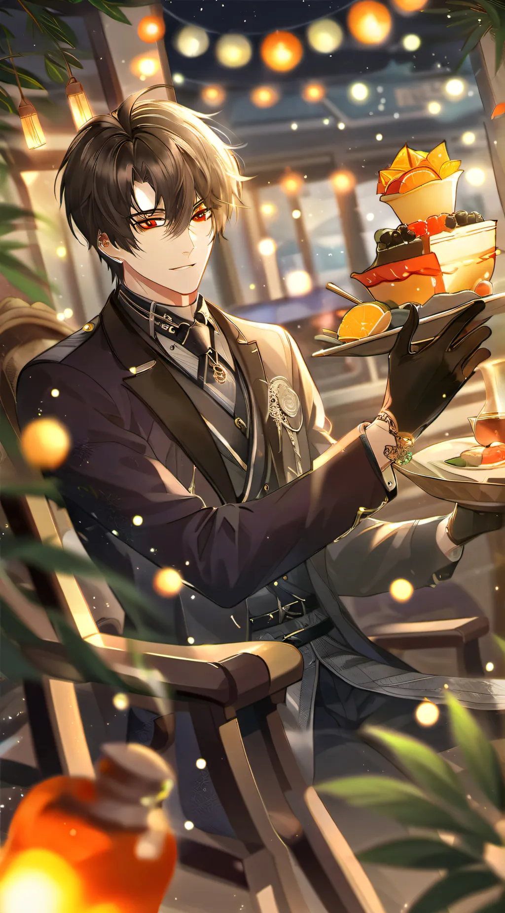 ai character: FPE+Flamey background