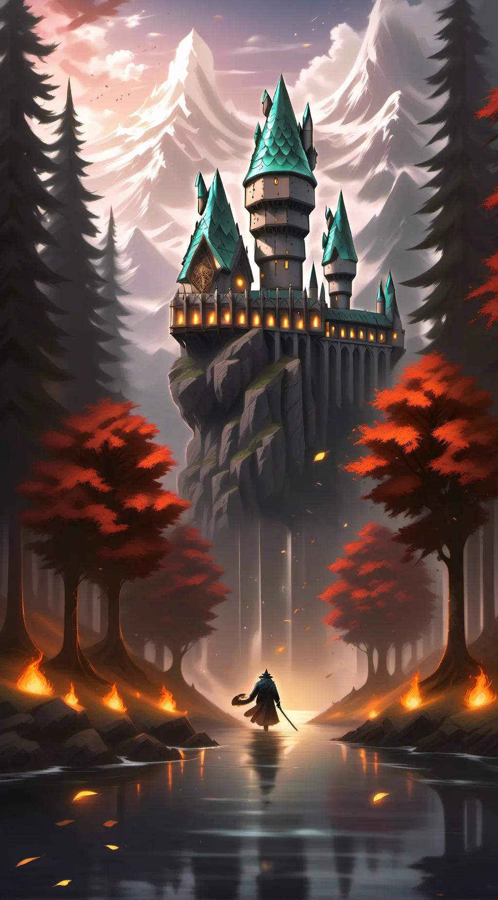 ai character: Hogwarts background