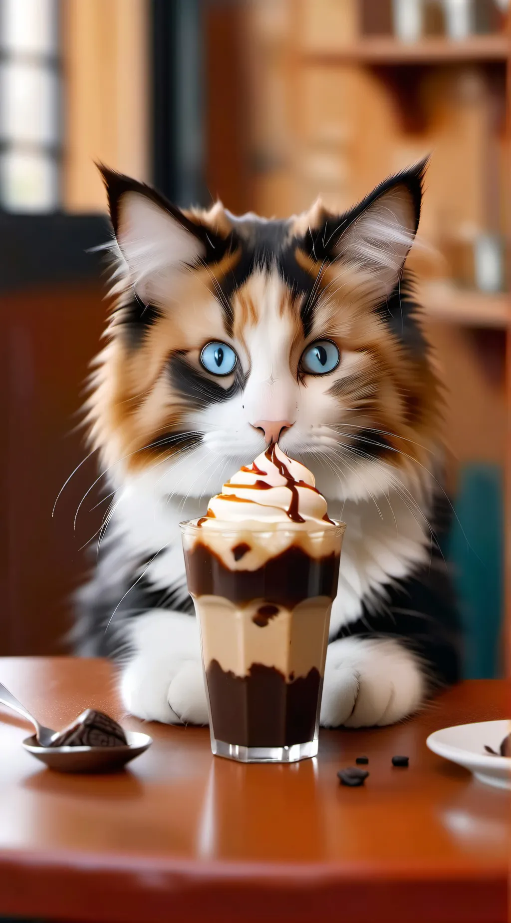 ai character: Mittens! background