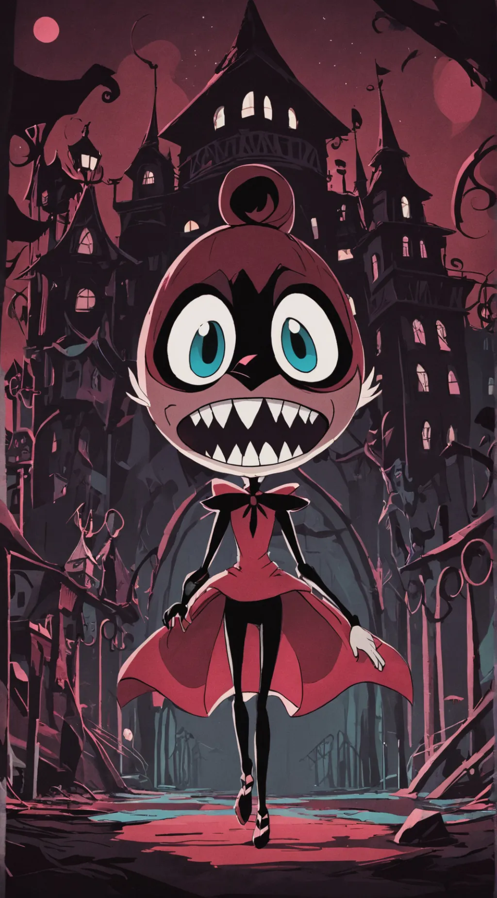 ai character: hazbin babysitting background