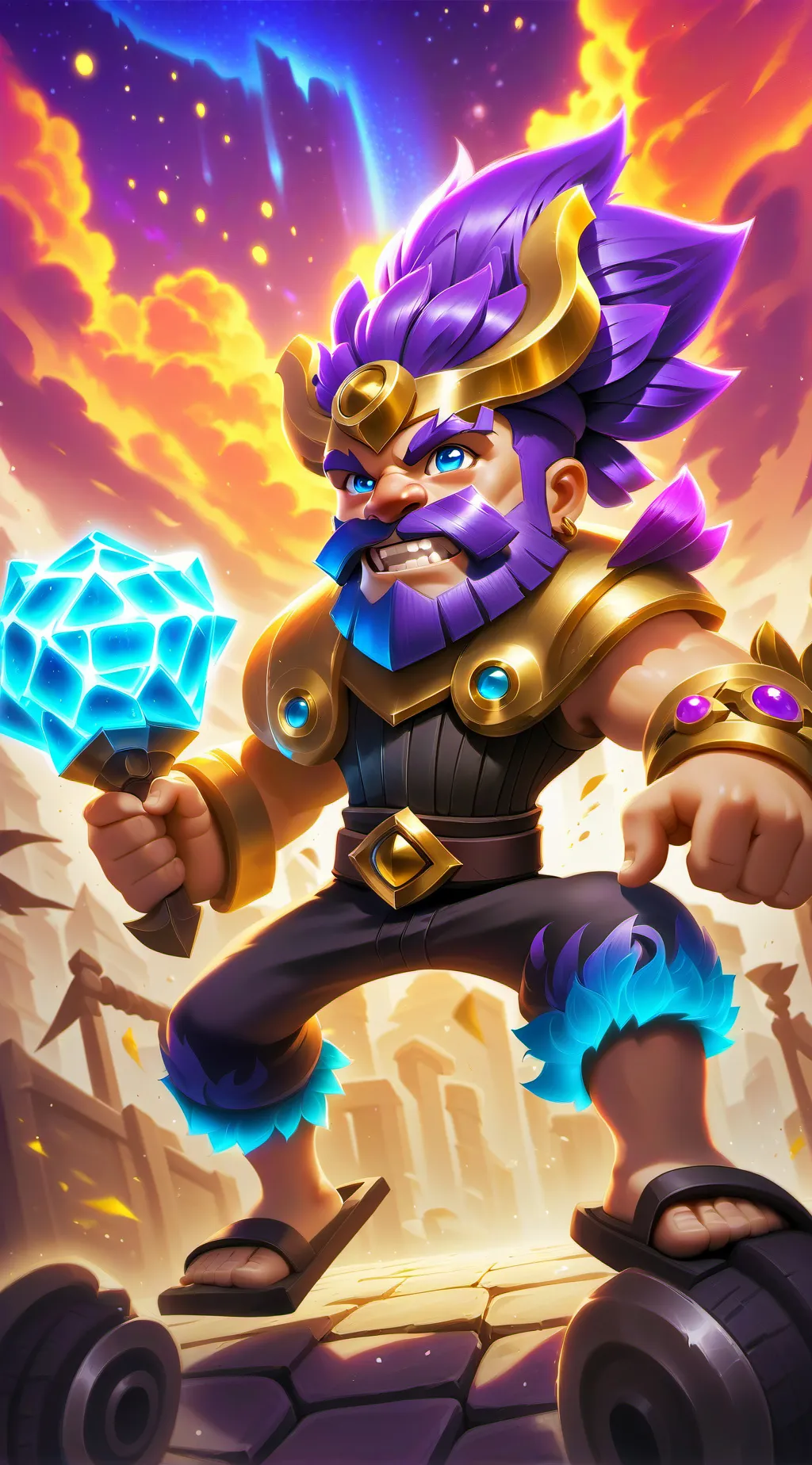 ai character: warrior  background