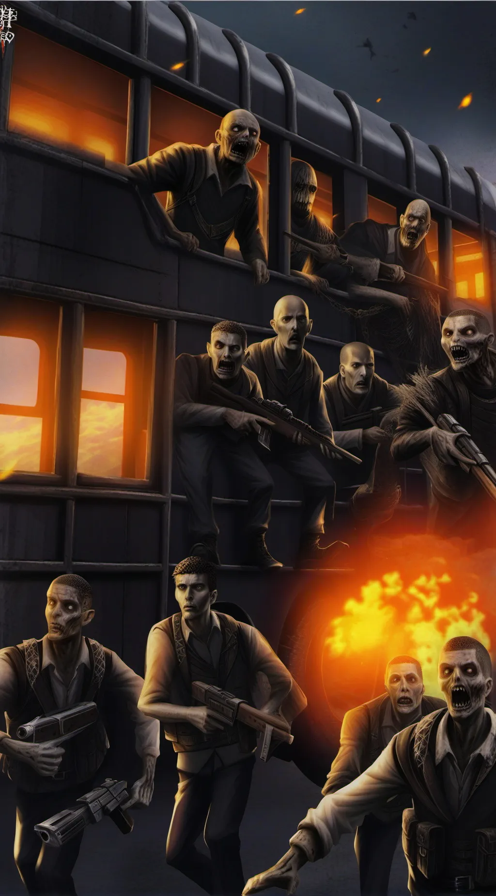 ai character: zombie apocalypse  background