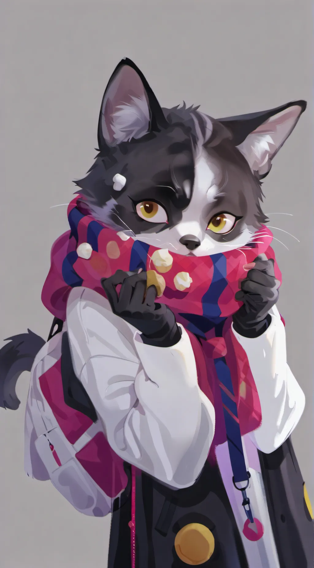 ai character: smiling critters  background