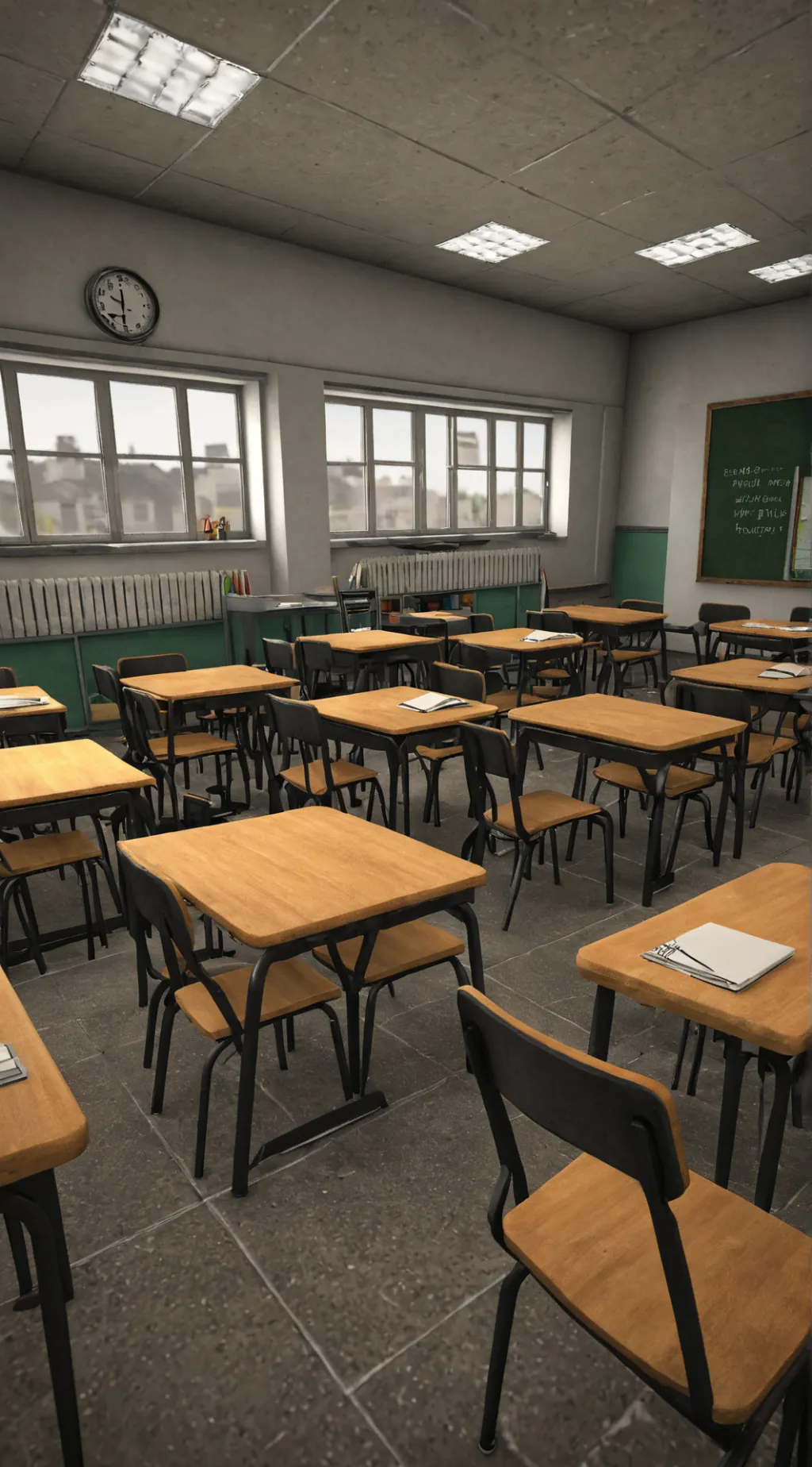 ai character: School simulator  background